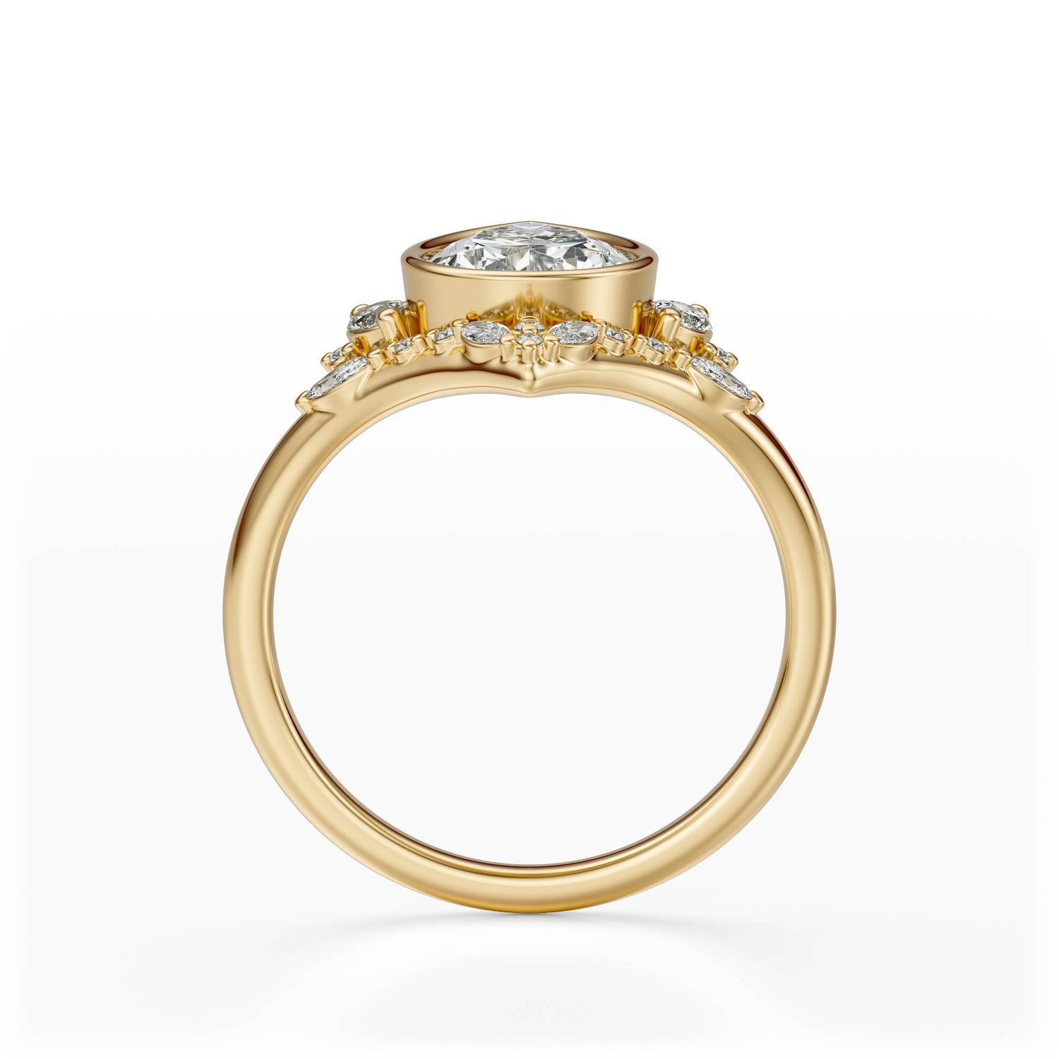 The Bezel Aurora Ring | Setting Only
