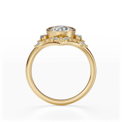 The Bezel Aurora Ring | Setting Only