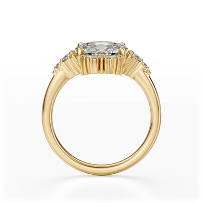 The Comtesse Ring | Elongated Cushion | Setting Only