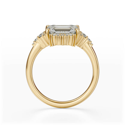 The Comtesse Ring | Emerald Cut | Setting Only