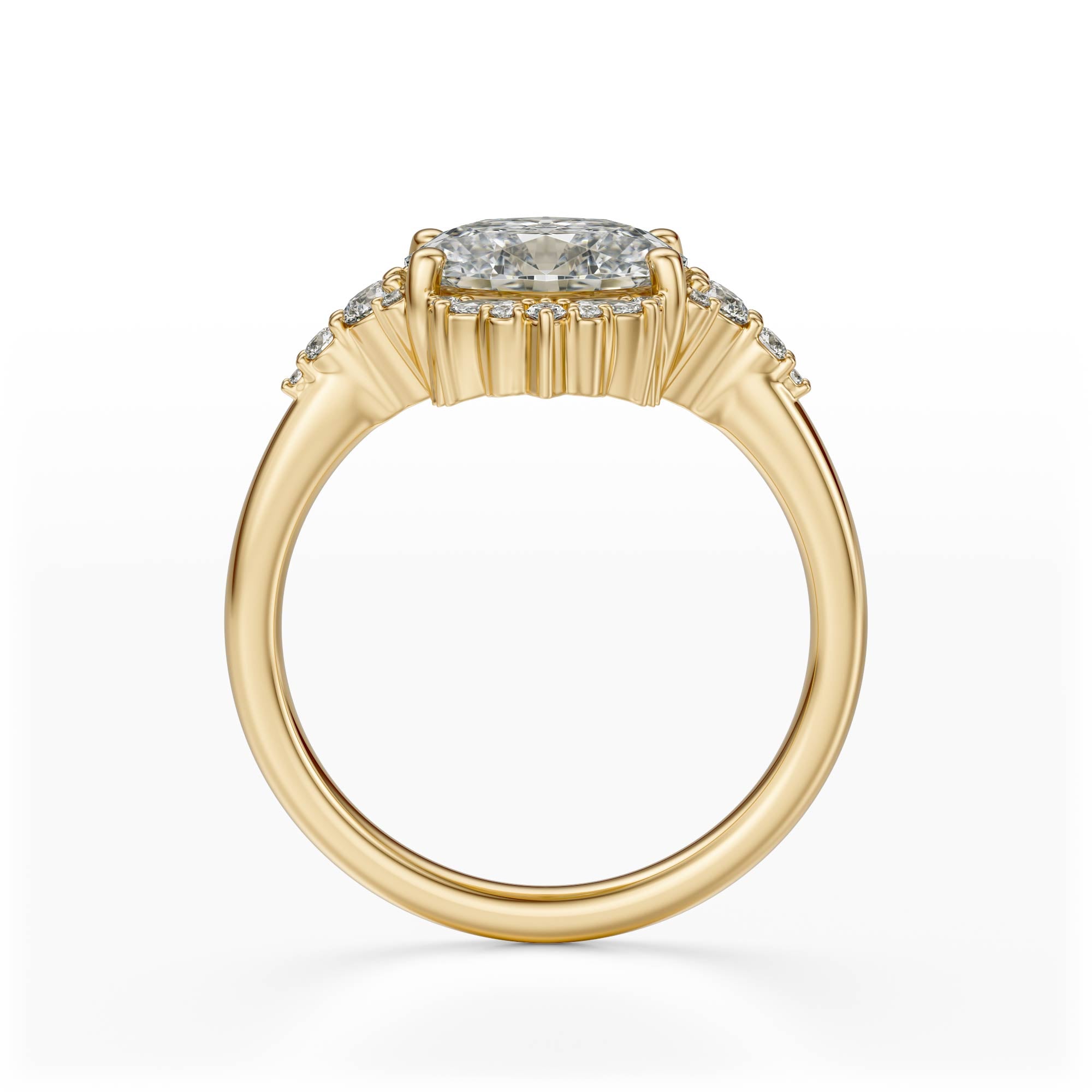 The Comtesse Ring | Oval | Setting Only