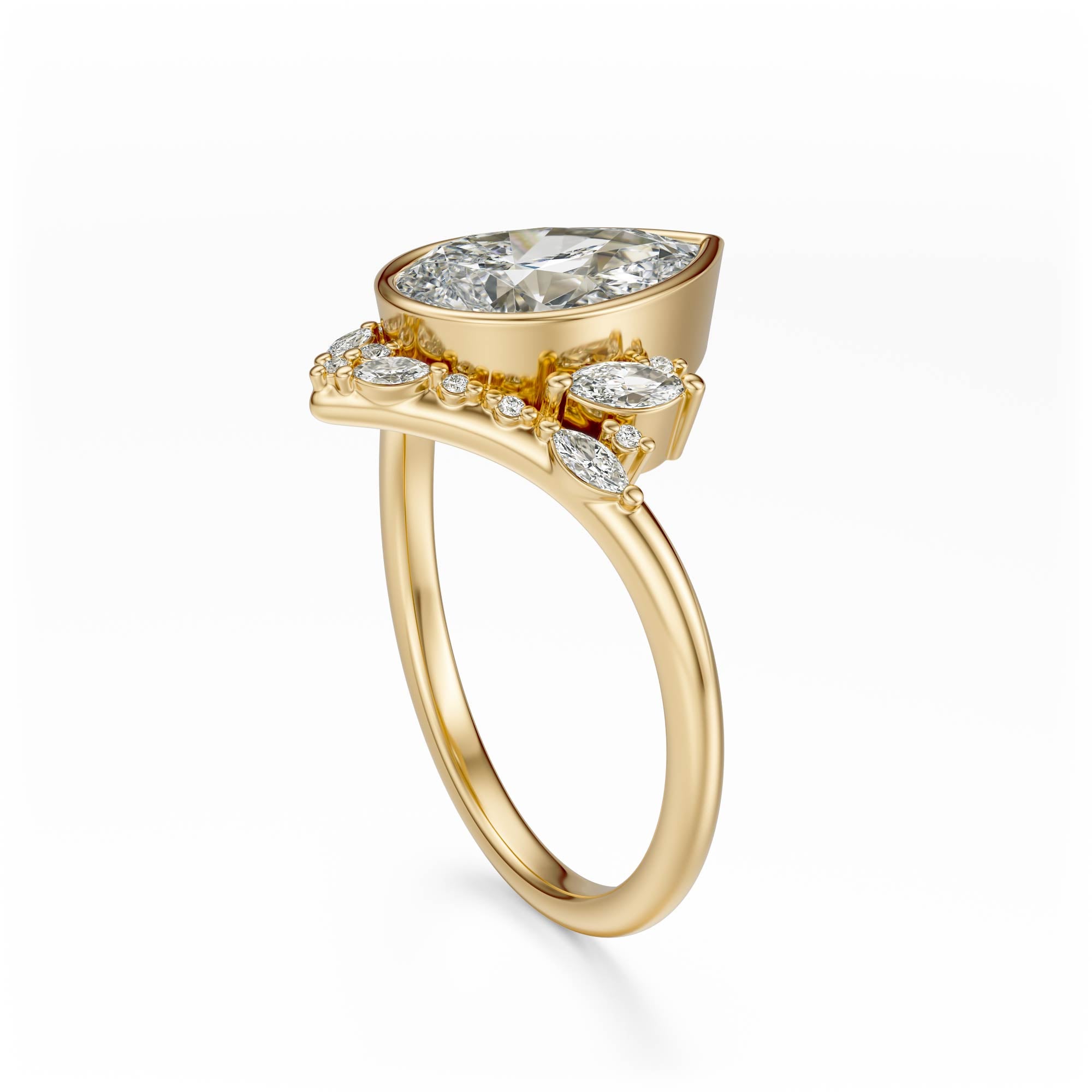 The Bezel Aurora Ring | Setting Only