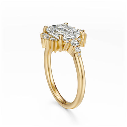 The Comtesse Ring | Emerald Cut | Setting Only