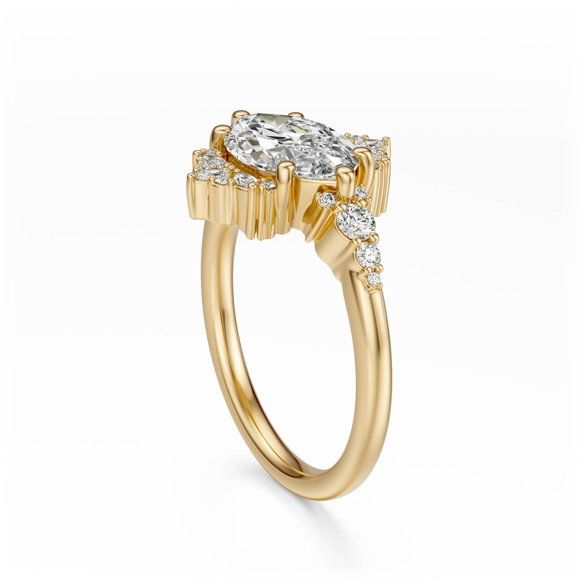 The Comtesse Ring | Marquise | Setting Only