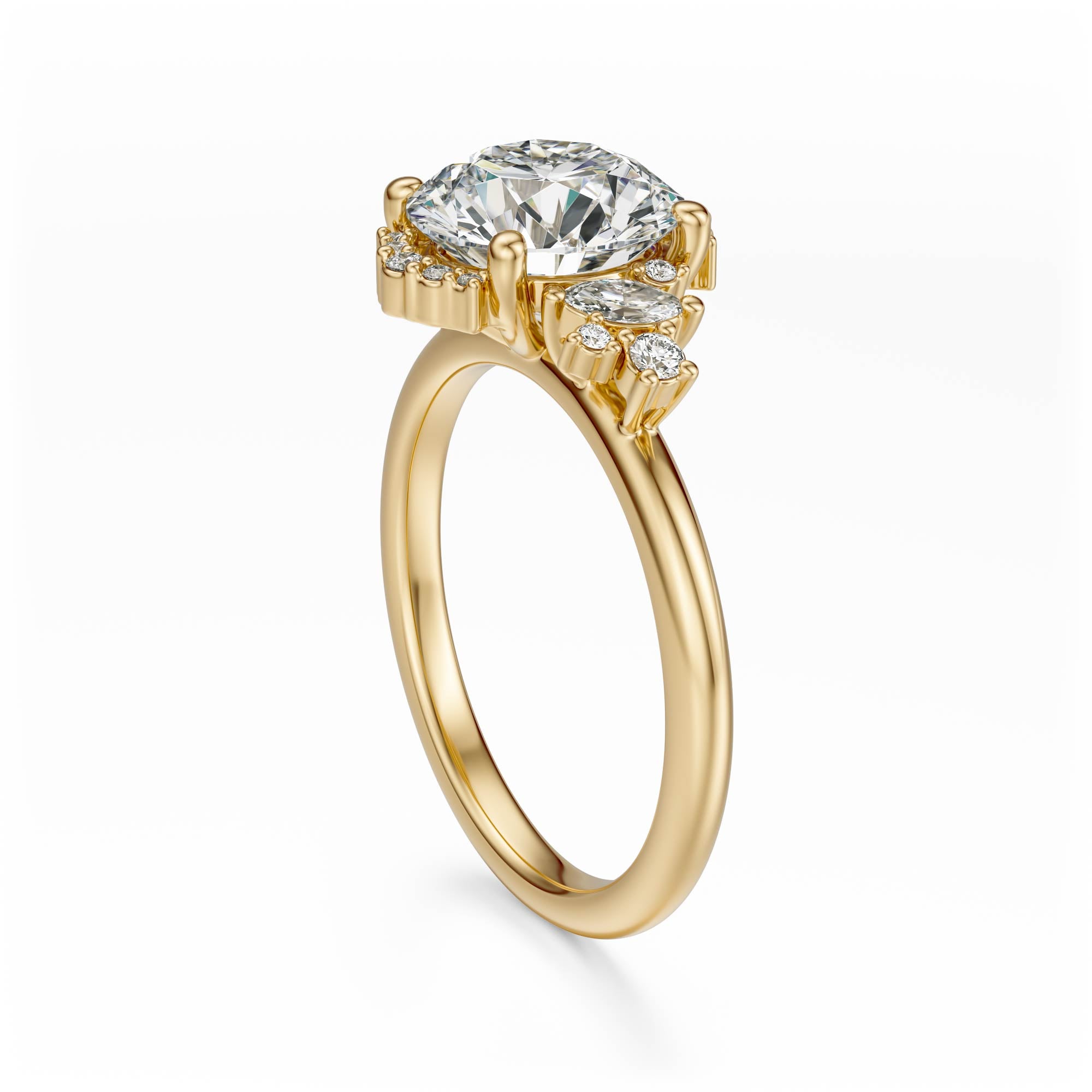 The Naevia Ring | Round