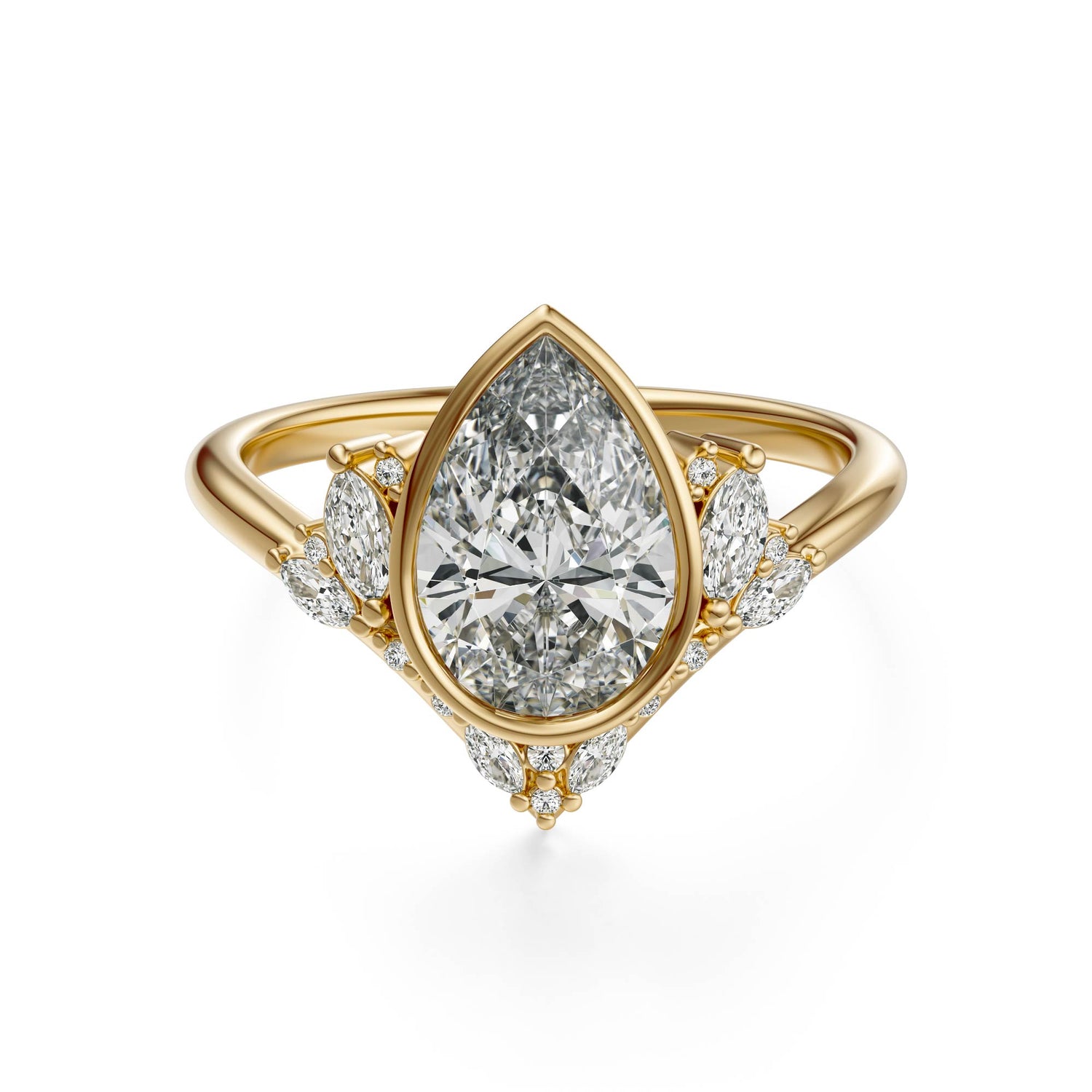 The Bezel Aurora Ring | Setting Only