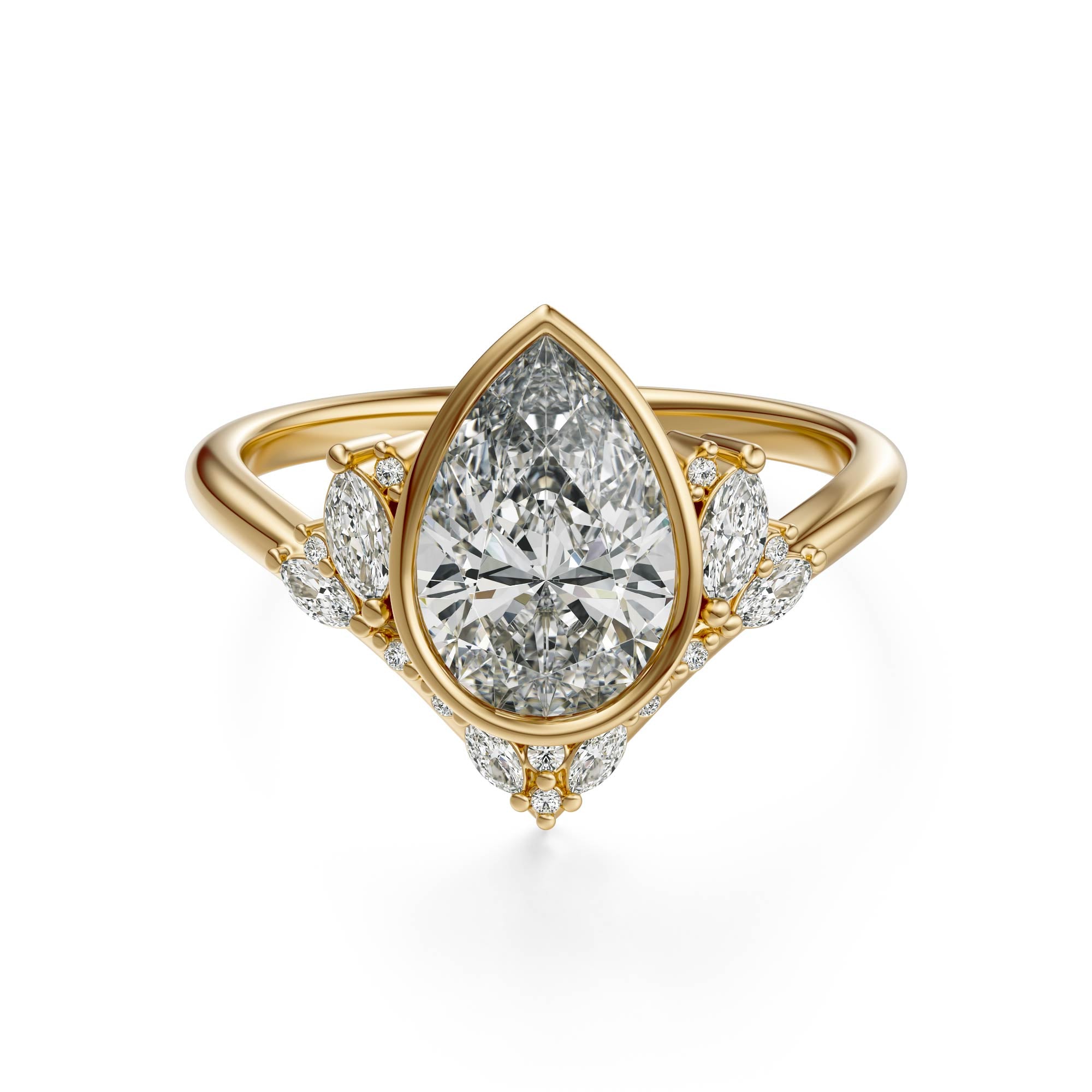 The Bezel Aurora Ring | Setting Only