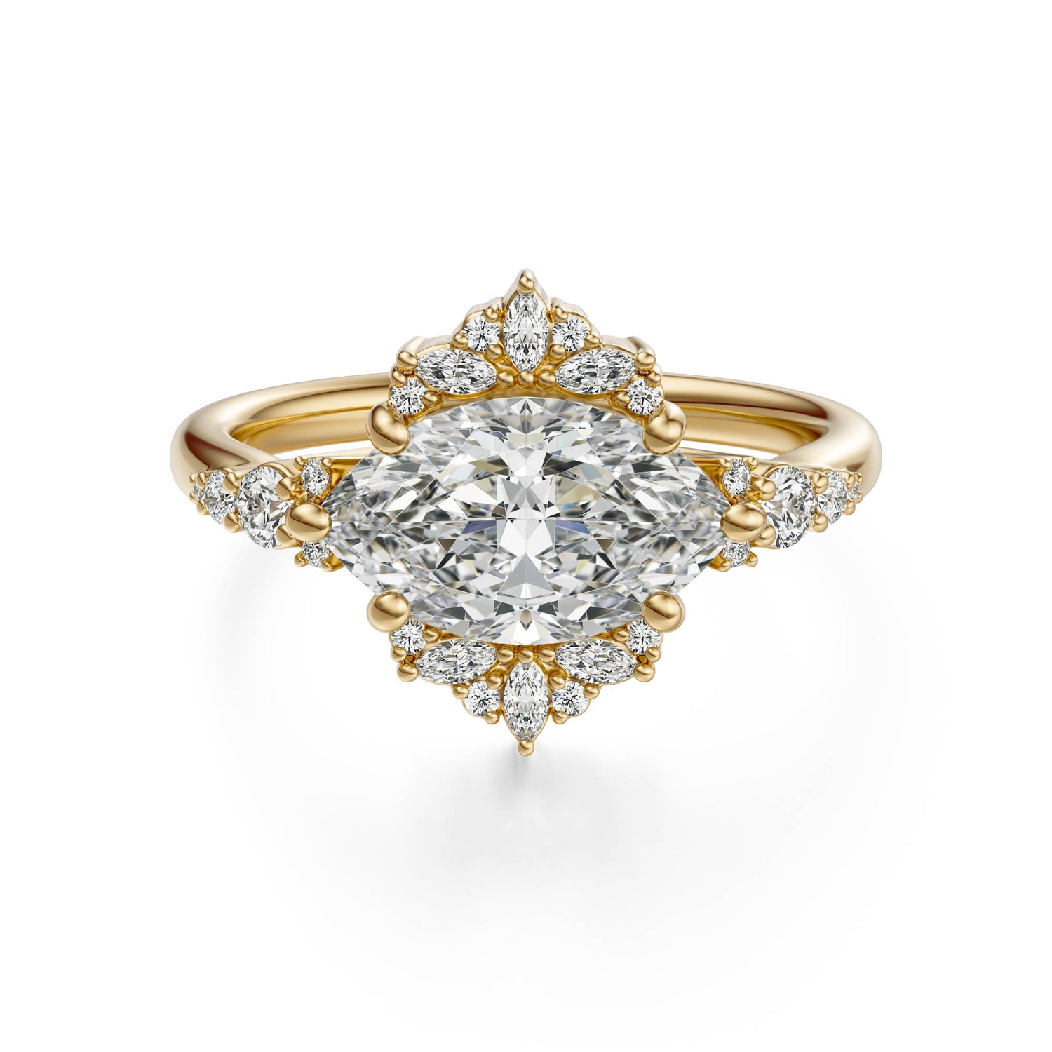 The Comtesse Ring | Marquise | Setting Only