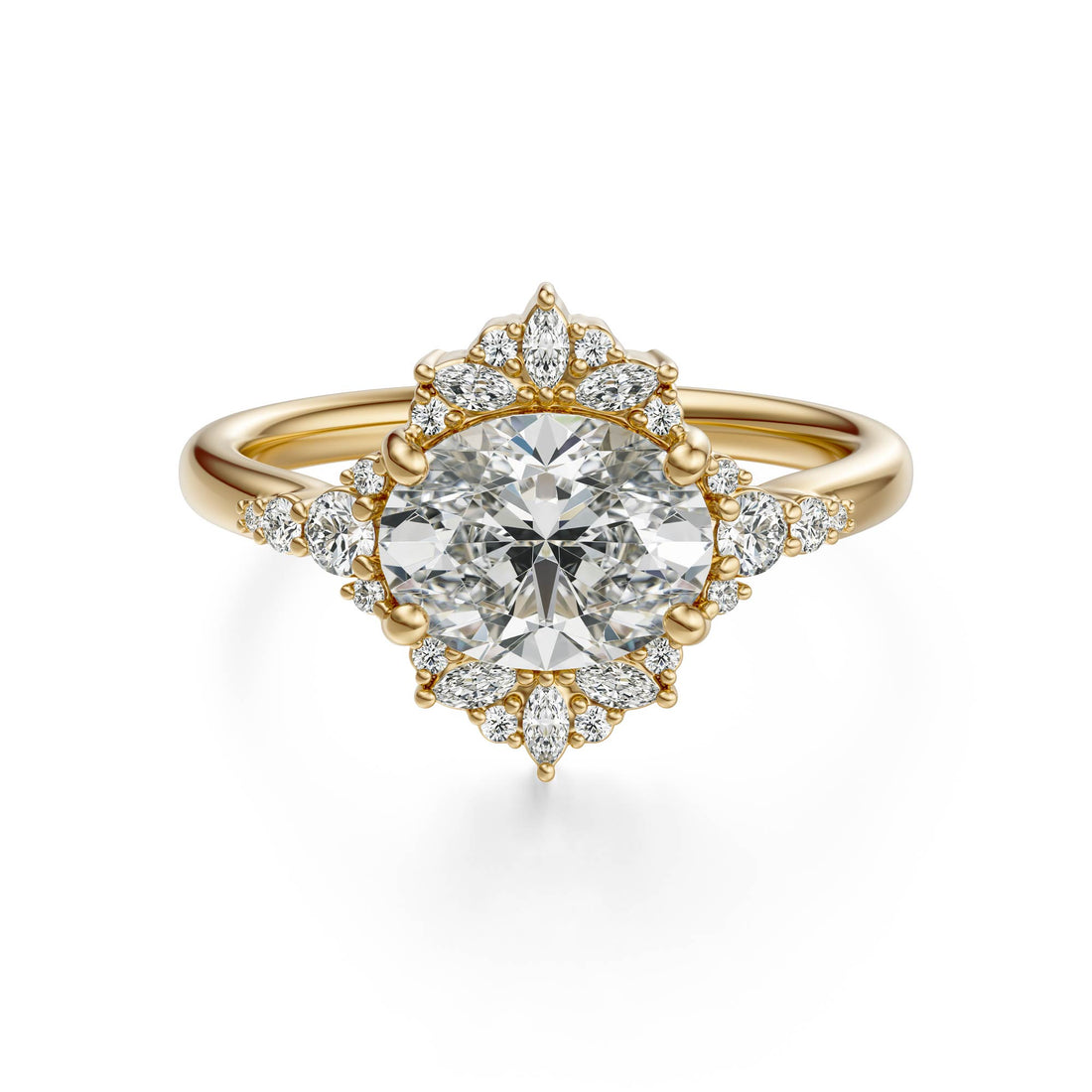 The Comtesse Ring | Oval | Setting Only