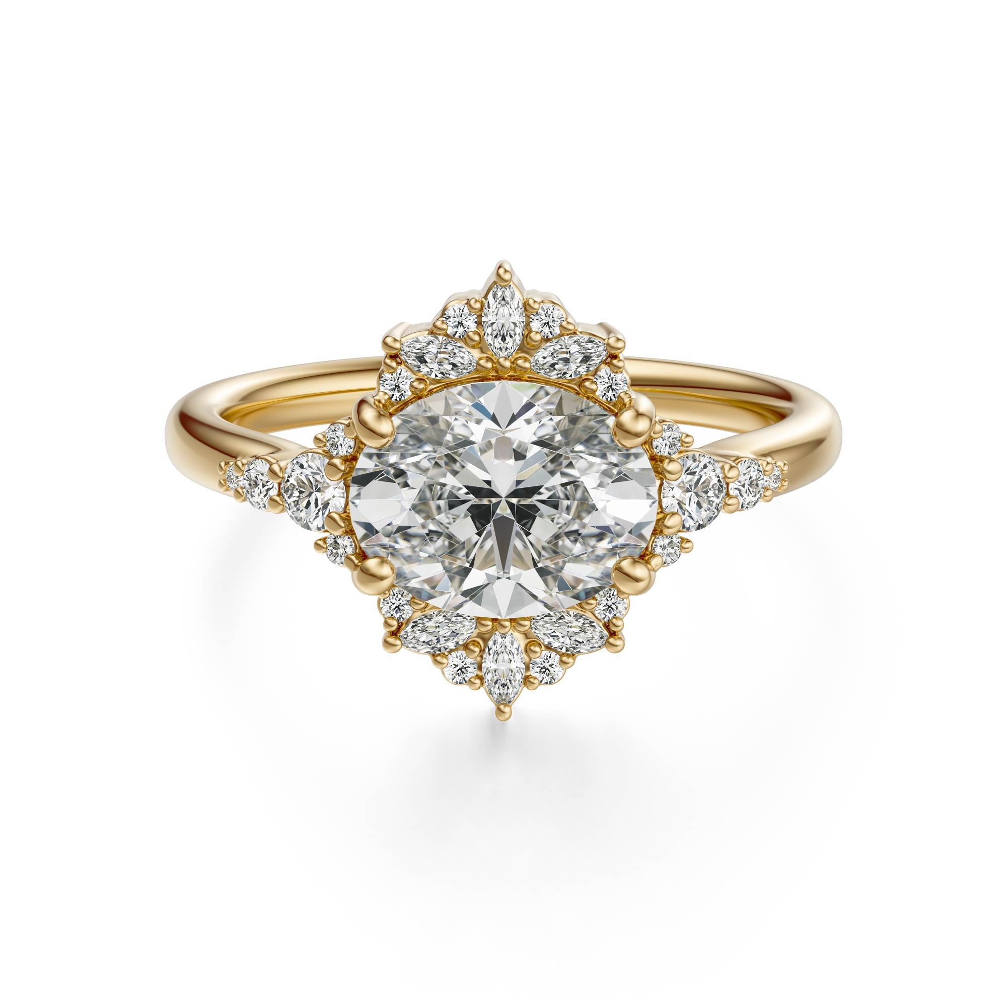 The Comtesse Ring | Oval | Setting Only