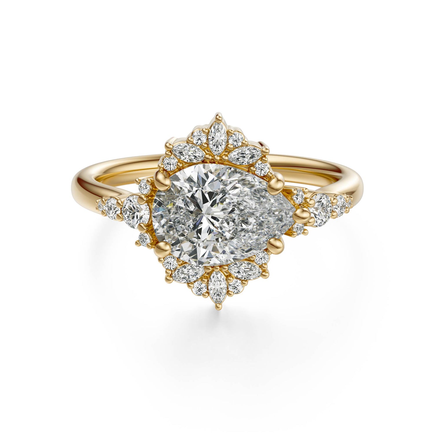 The Comtesse Ring | Pear | Setting Only