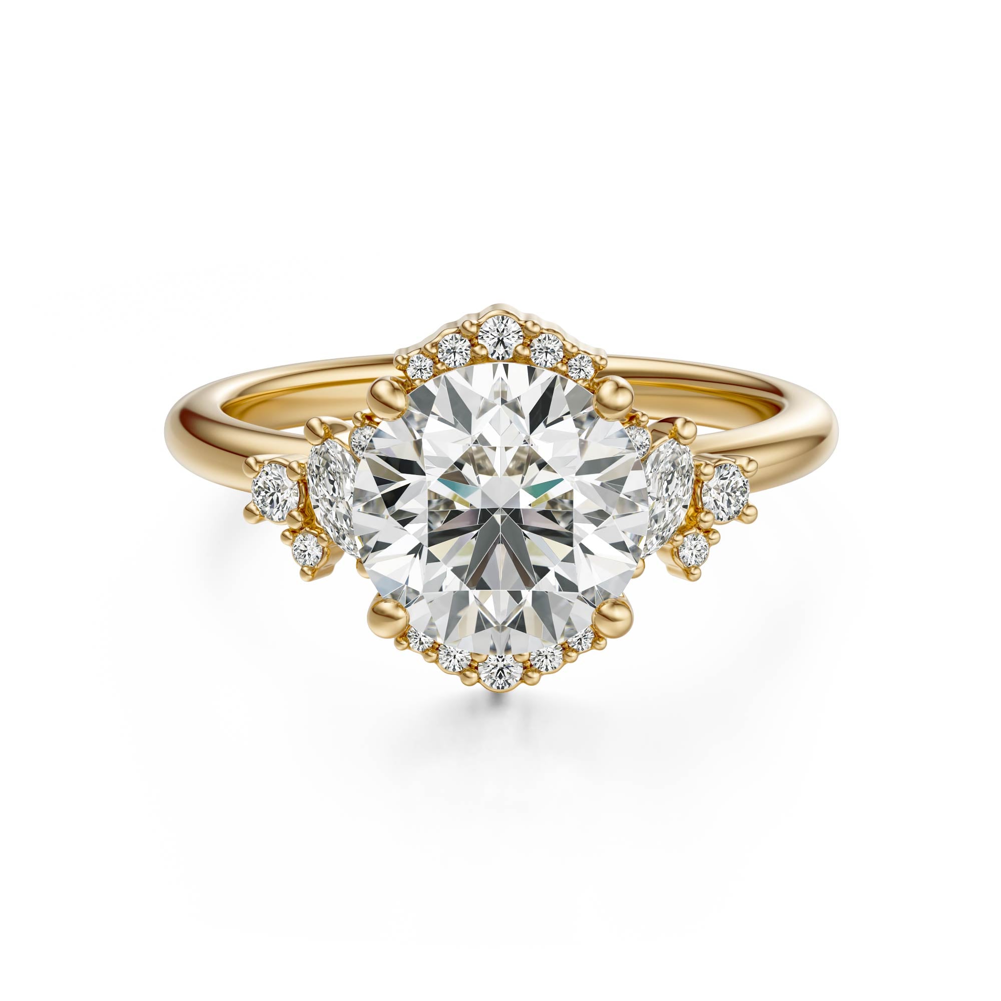 The Naevia Ring | Round
