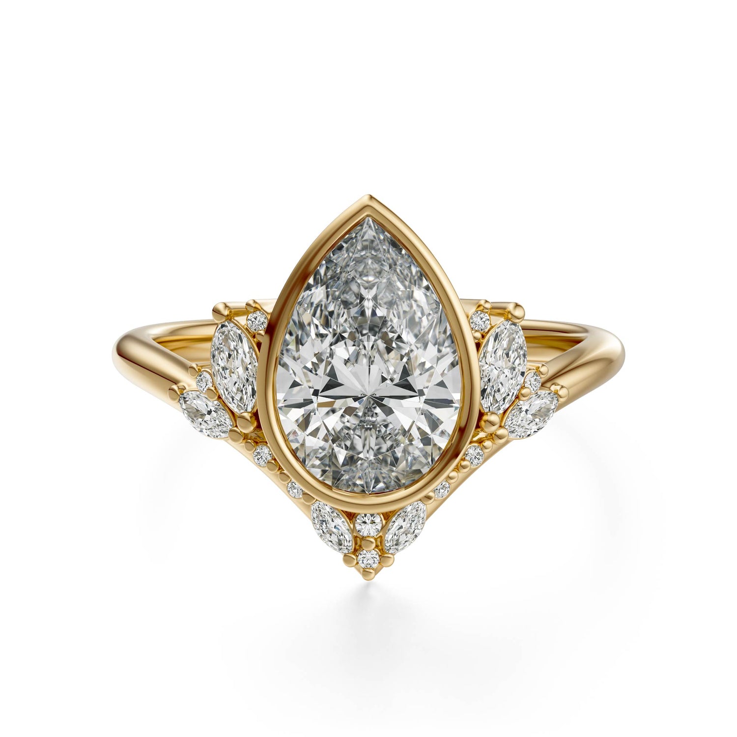 The Bezel Aurora Ring | Setting Only