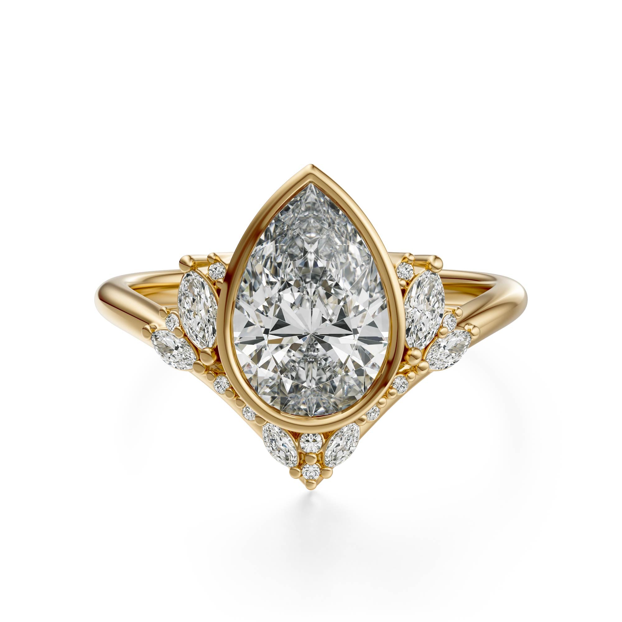 The Bezel Aurora Ring | Setting Only