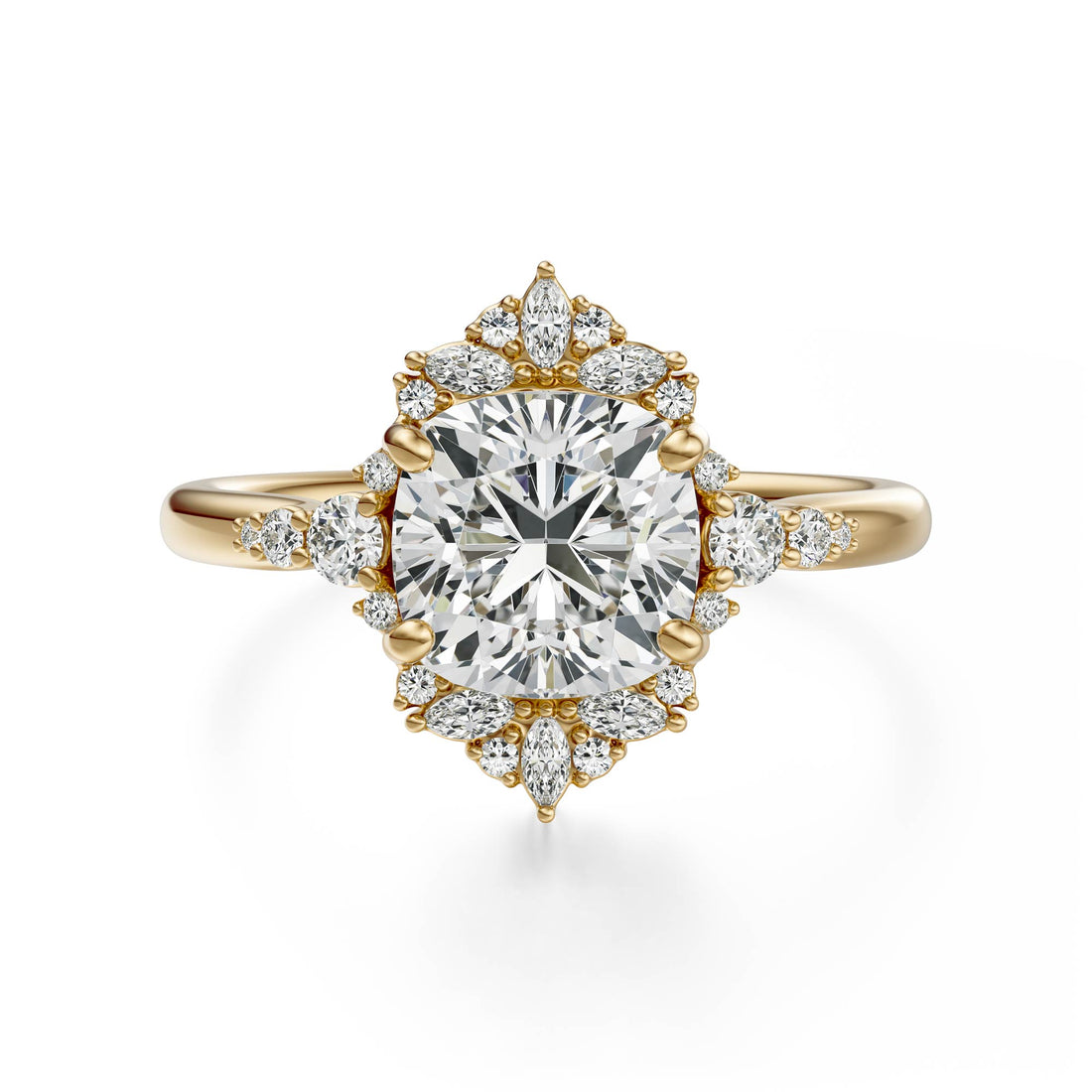 The Comtesse Ring | Cushion | Setting Only