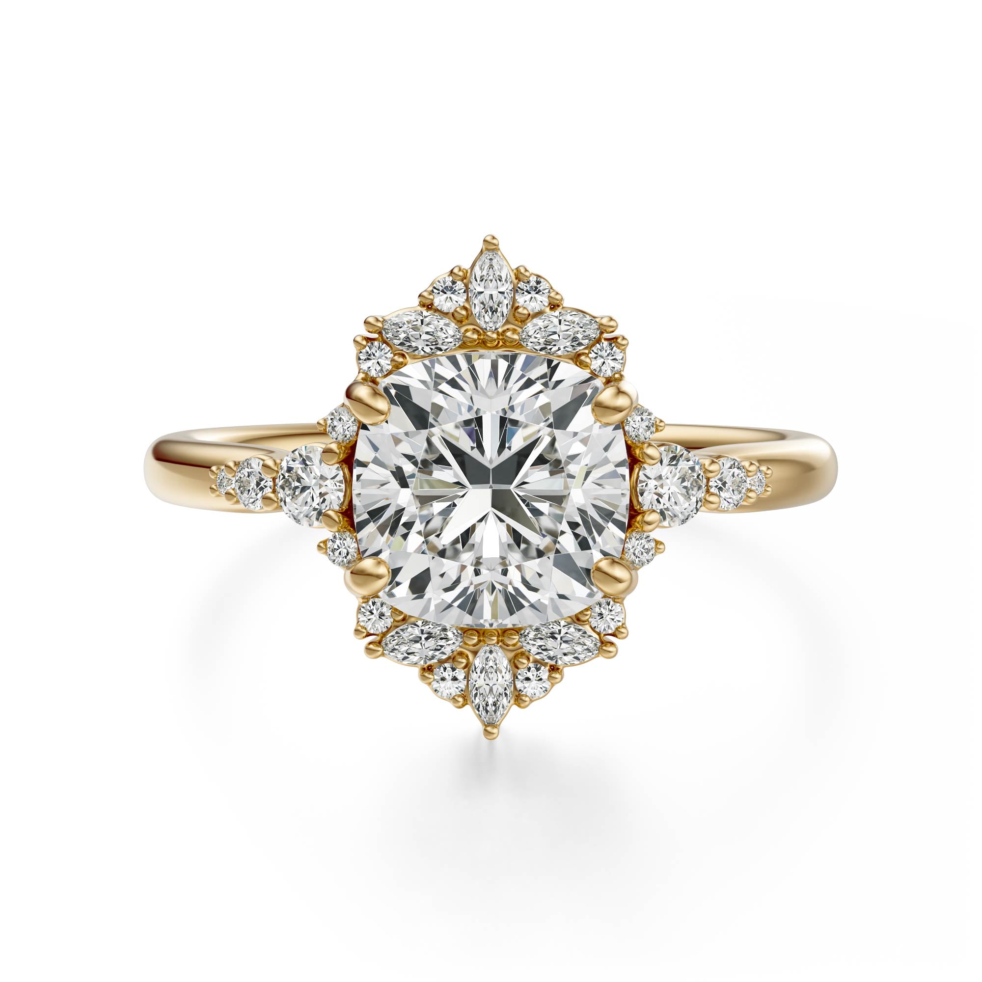 The Comtesse Ring | Cushion | Setting Only