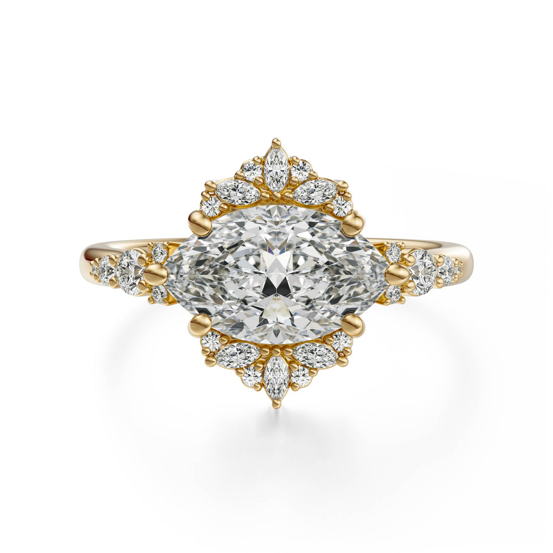 The Comtesse Ring | Marquise | Setting Only