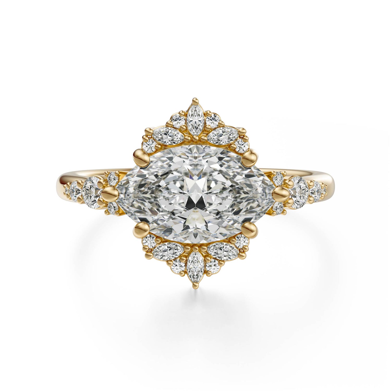 The Comtesse Ring | Marquise | Setting Only