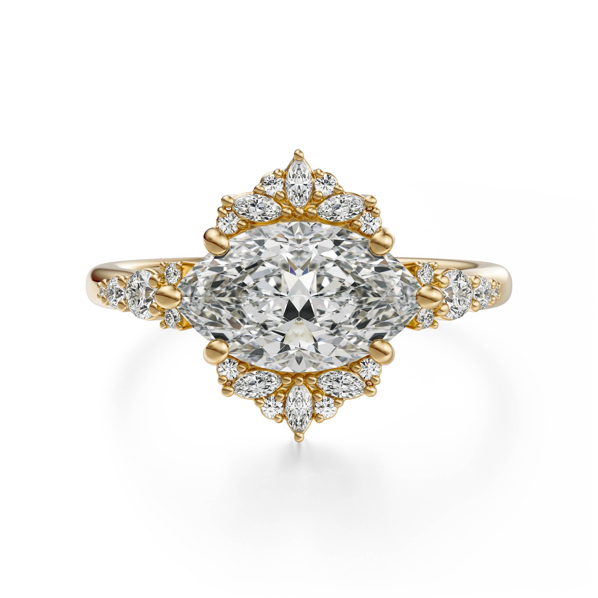 The Comtesse Ring | Marquise | Setting Only