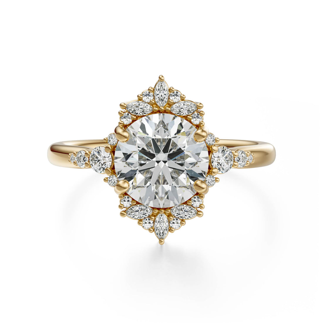 The Comtesse Ring | Round | Setting Only