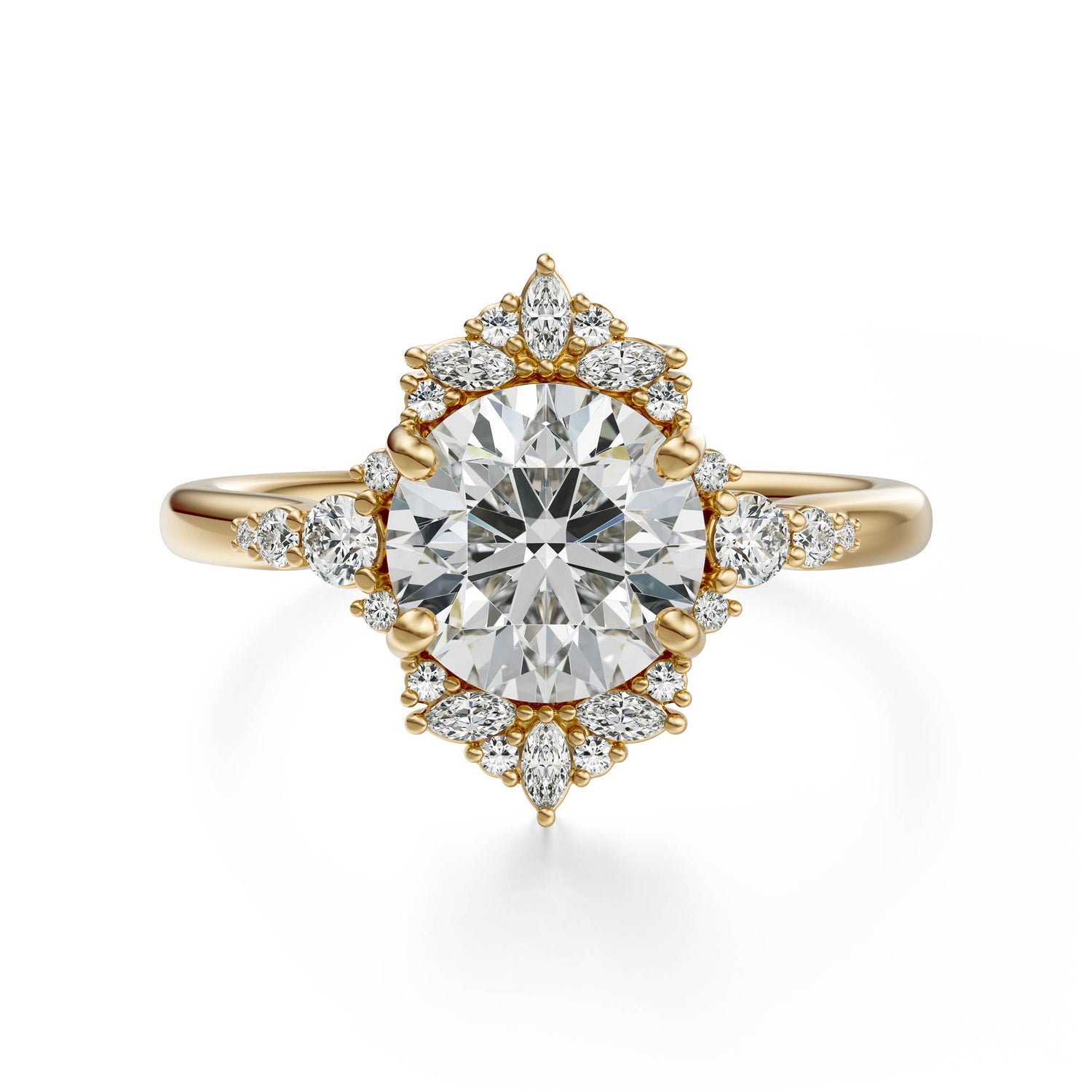 The Comtesse Ring | Round | Setting Only