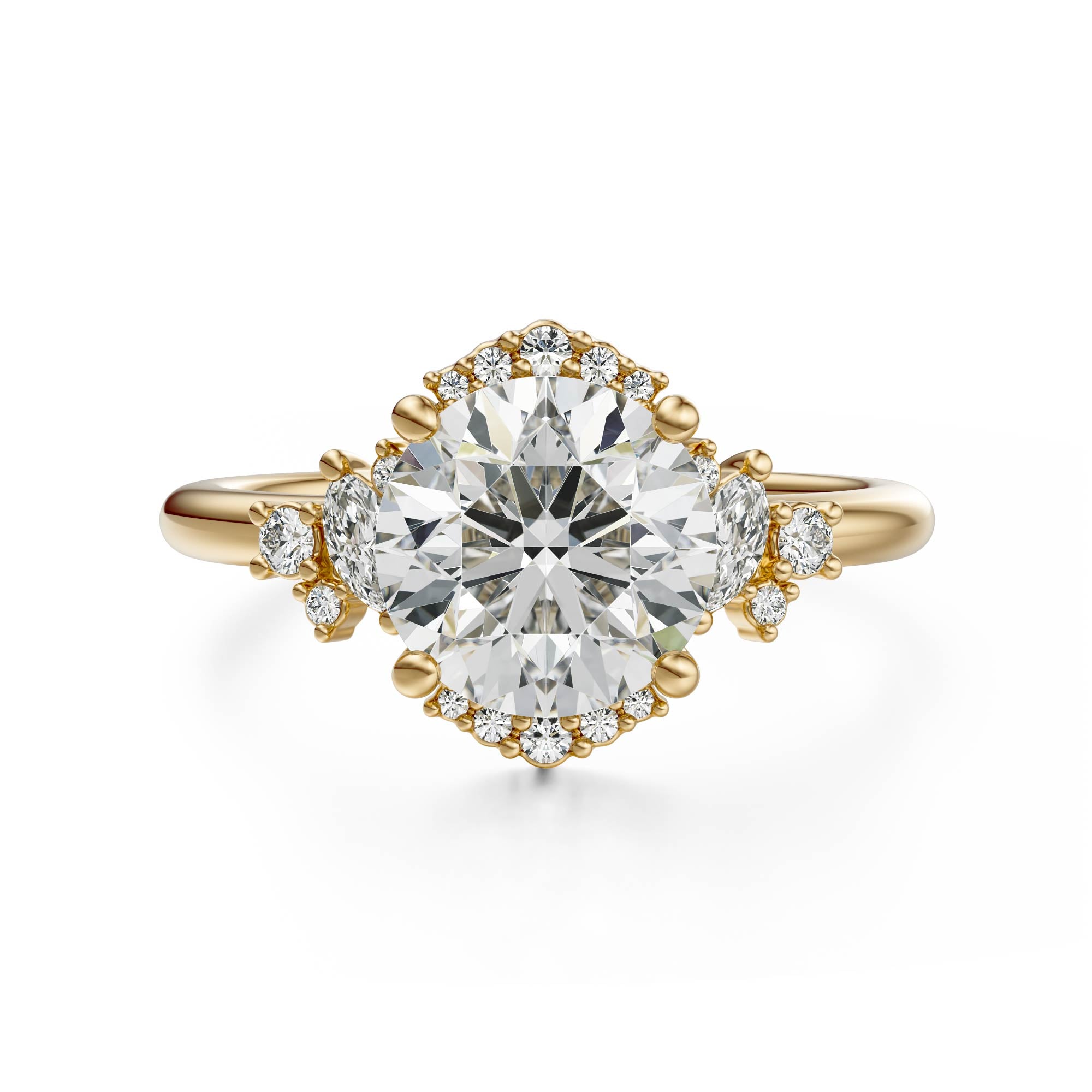 The Naevia Ring | Round