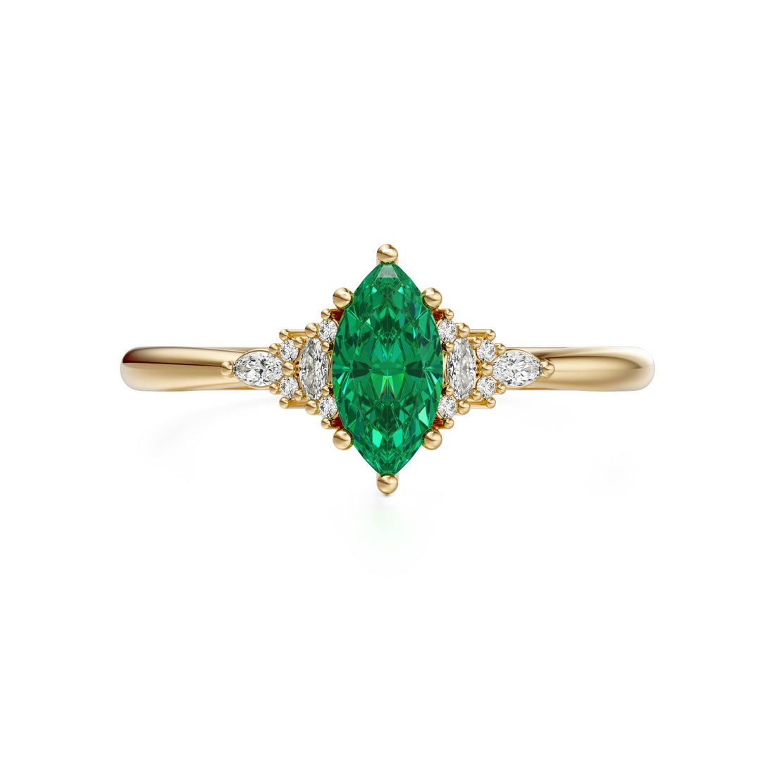 The Mini Maeve Ring | Emerald
