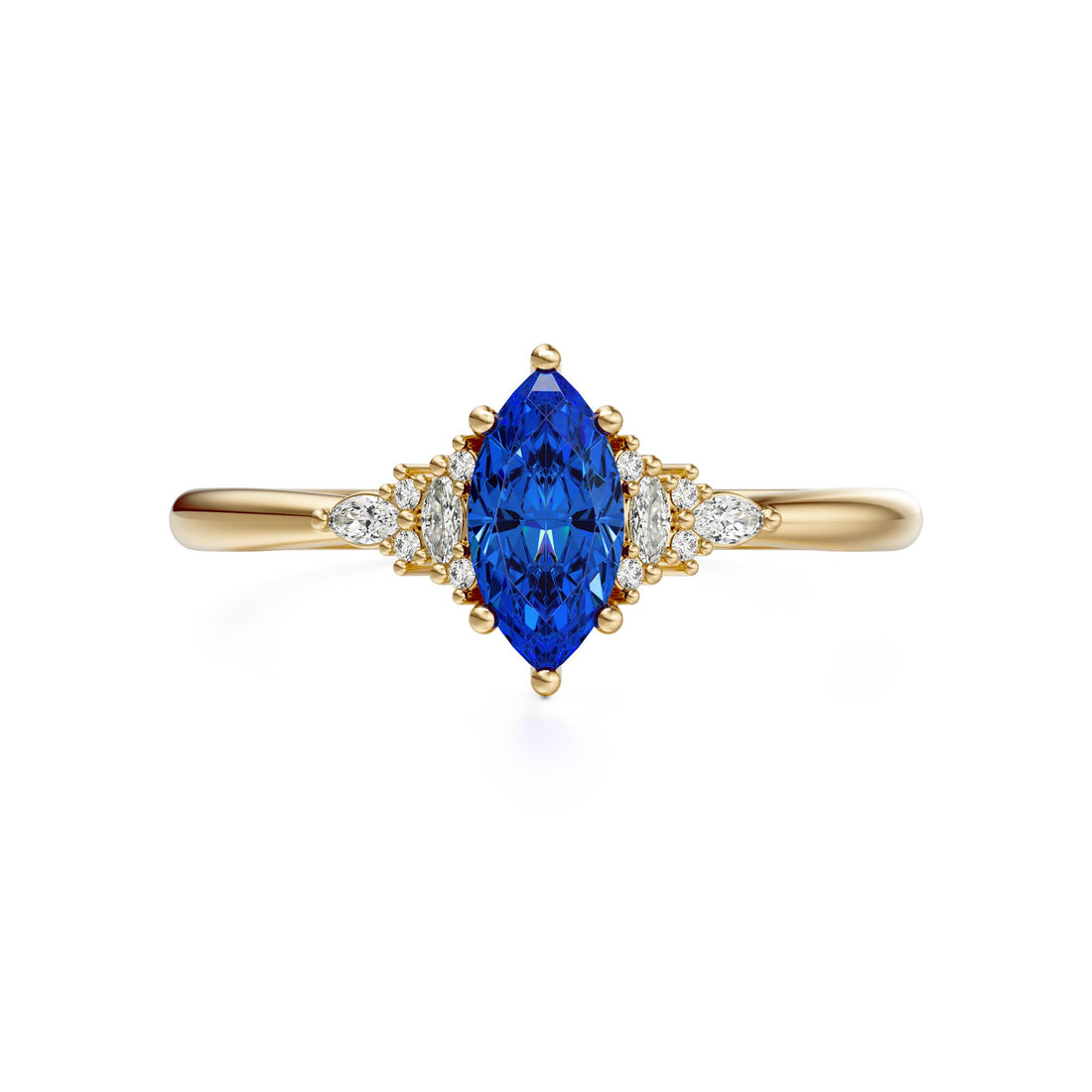The Mini Maeve Ring | Royal Blue Sapphire | September Birthstone
