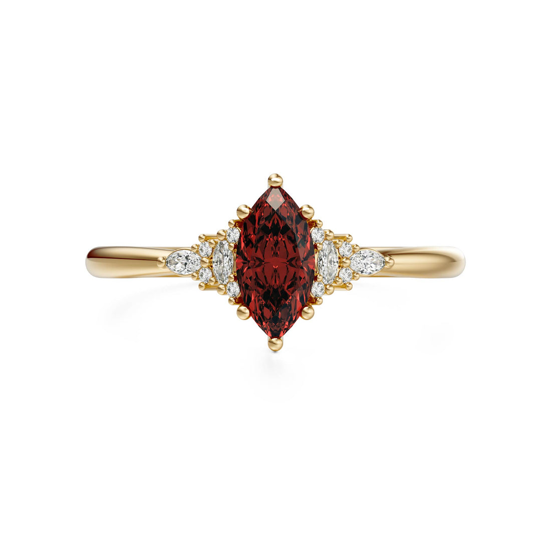 The Mini Maeve Ring | Garnet