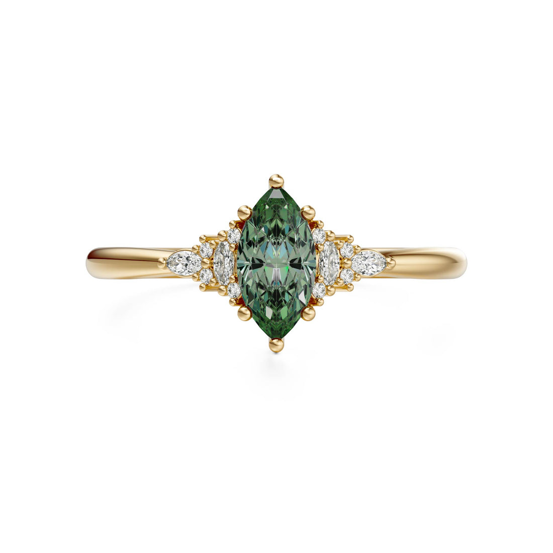 The Mini Maeve Ring | Green Tourmaline | October Birthstone
