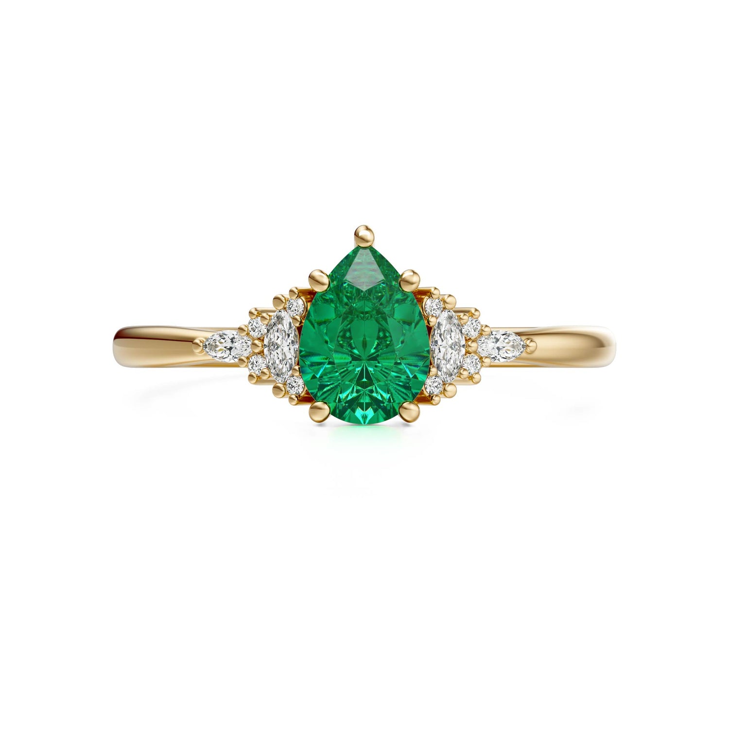 The Mini Maeve Ring | Emerald