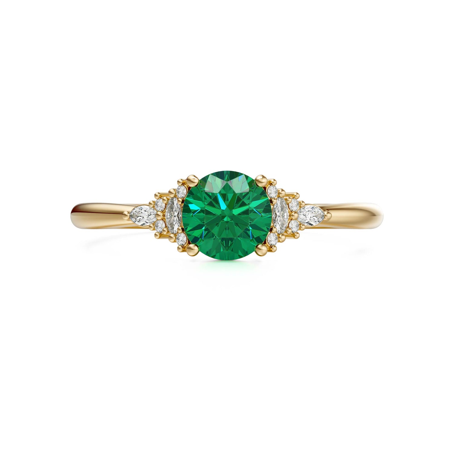 The Mini Maeve Ring | Emerald