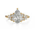 The Rosalie Ring | Pear | Setting Only - Lavender Creek Gems 