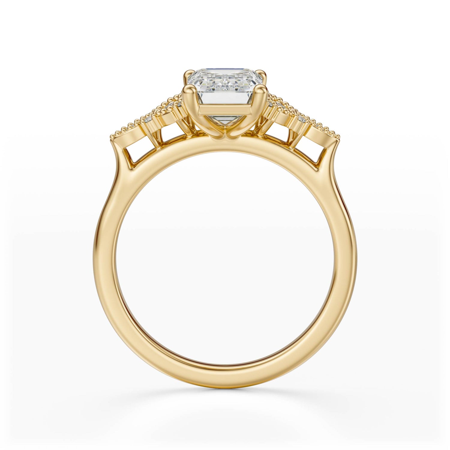 The Art Deco Maeve Ring | Emerald Cut - Lavender Creek Gems 