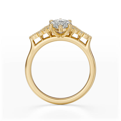 The Art Deco Maeve Ring | Marquise - Lavender Creek Gems 