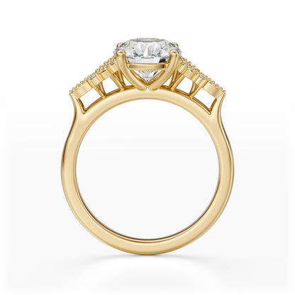 The Art Deco Maeve Ring | Round - Lavender Creek Gems 