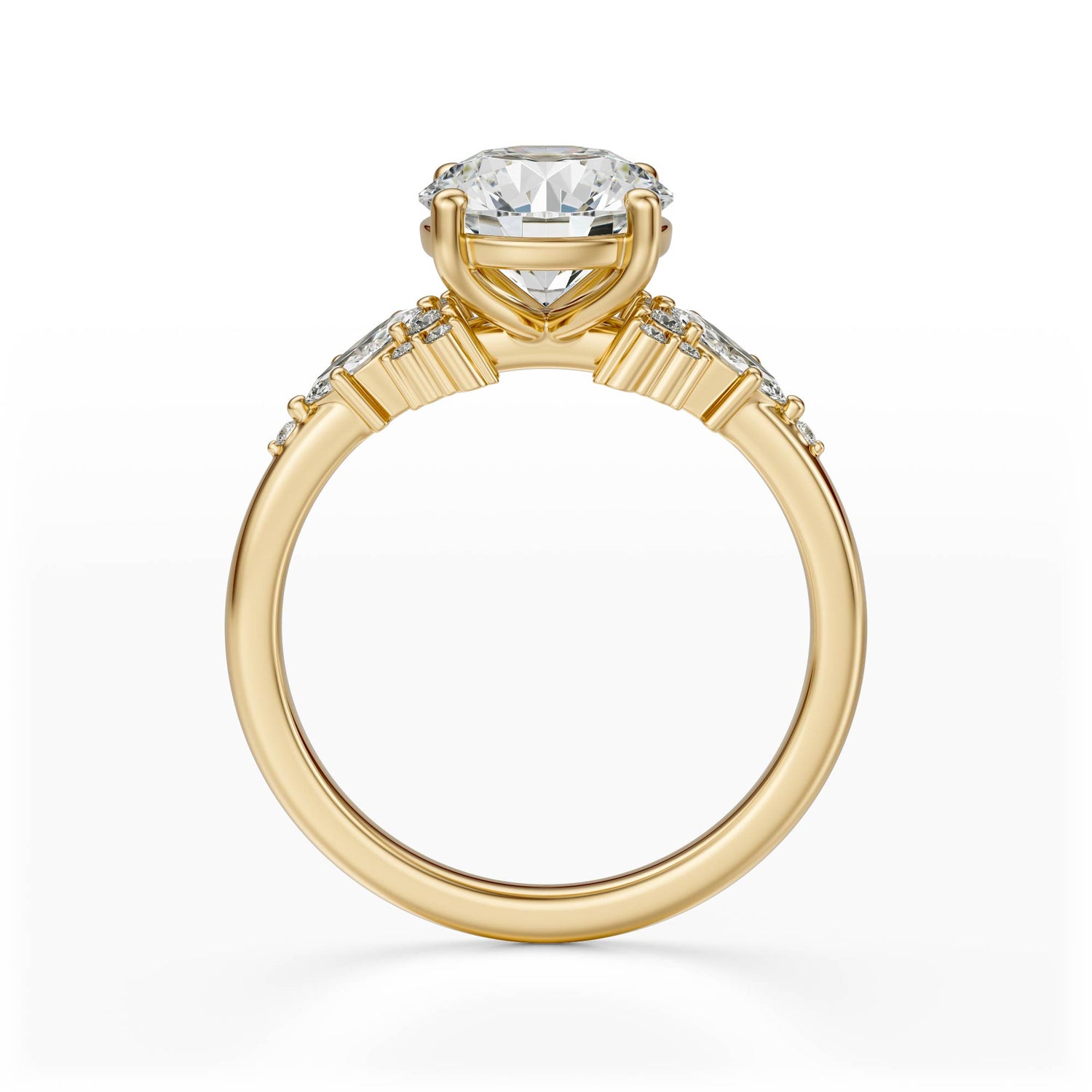 The Ascendant Ring | Round | Setting Only - Lavender Creek Gems 