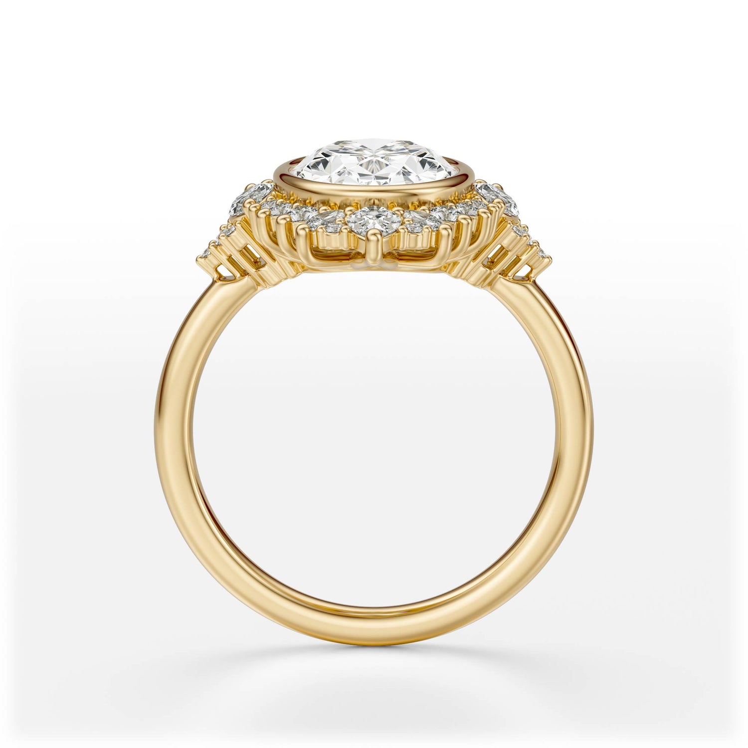 The Ethereal Ring | Oval | Setting Only