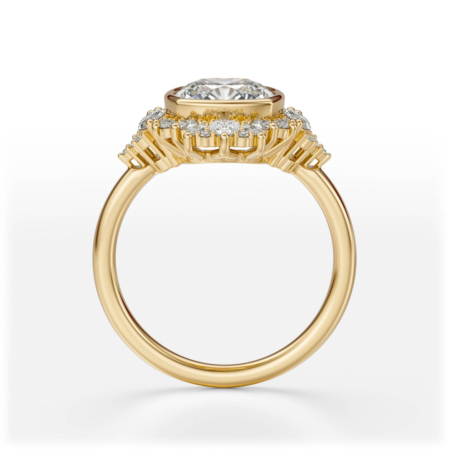 The Ethereal Ring | Cushion | Setting Only