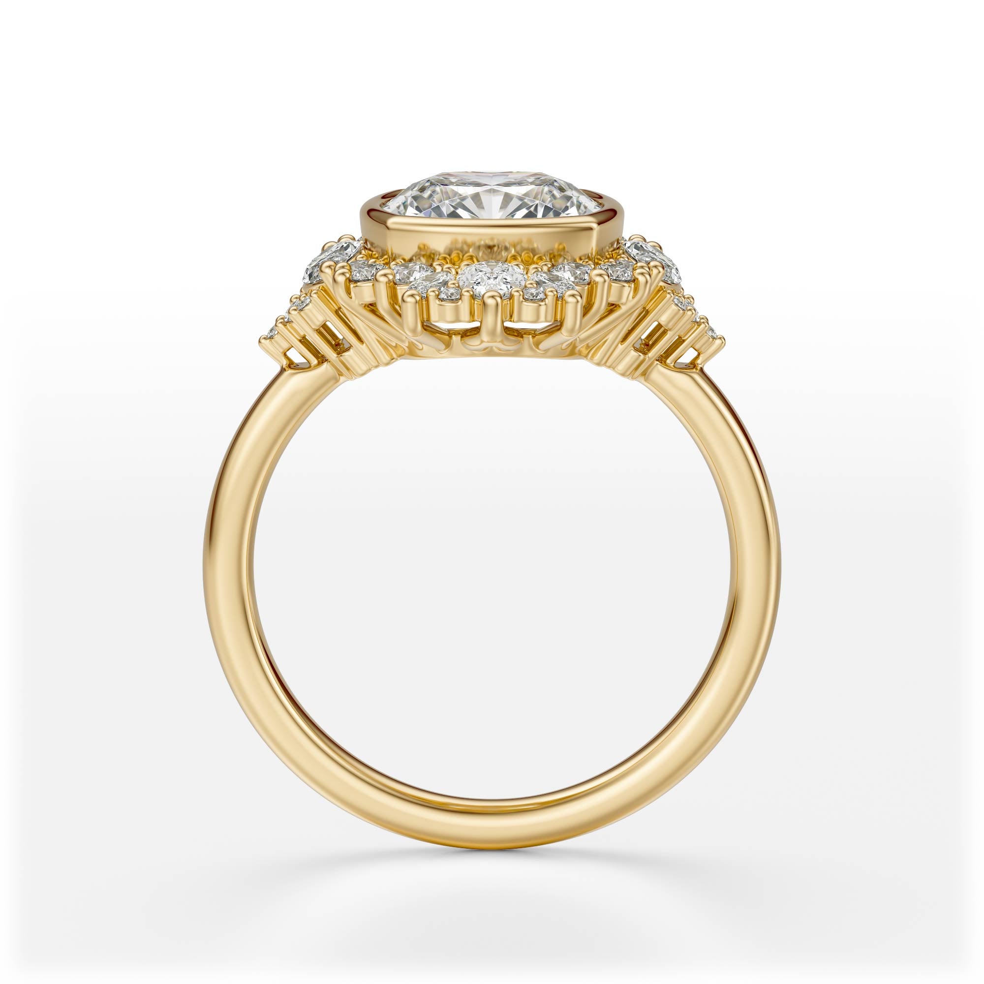 The Ethereal Ring | Cushion | Setting Only