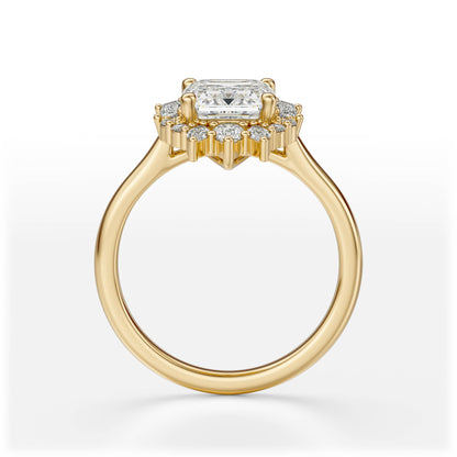 The Georgia Ring | Emerald Cut | Setting Only