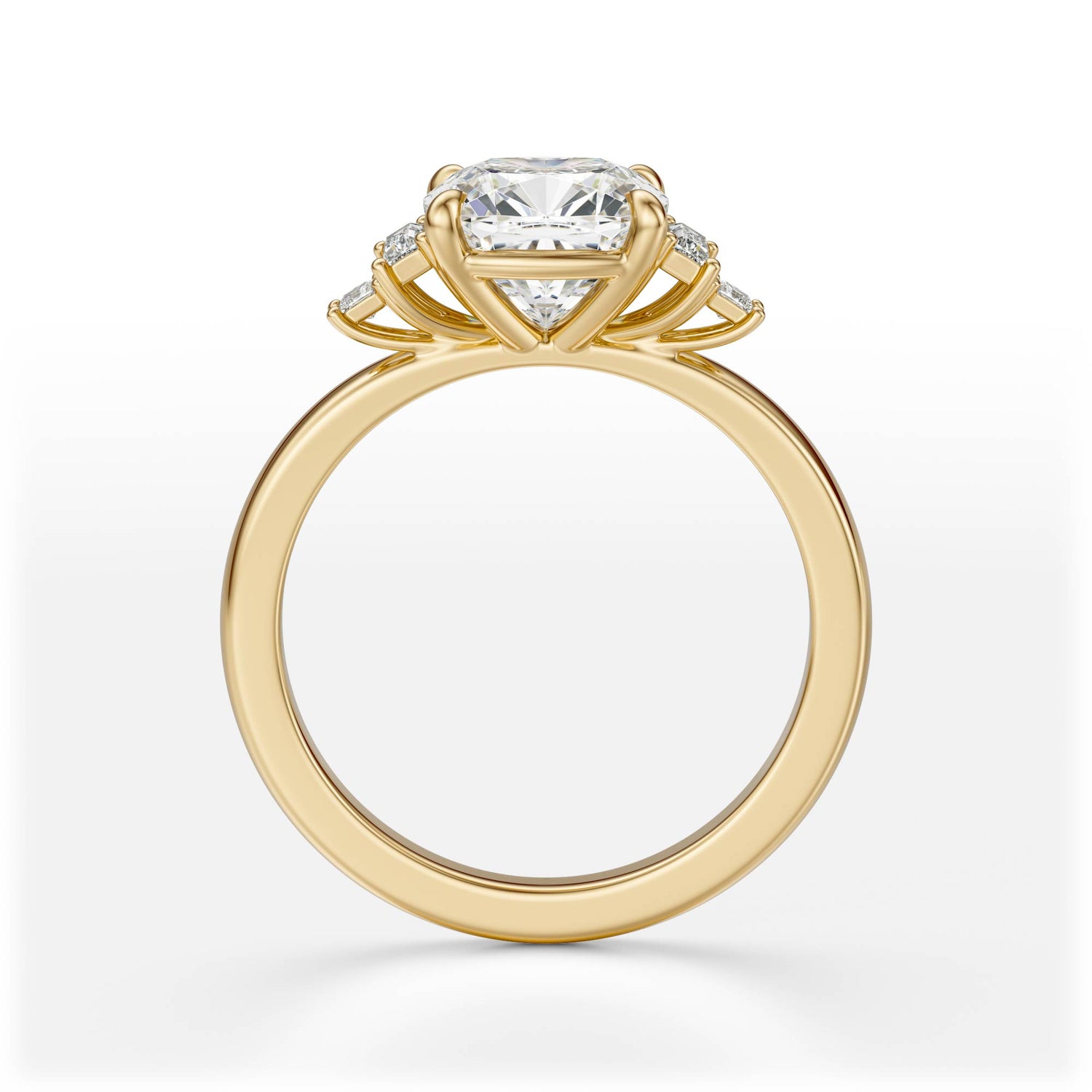 The Elevated Mira Ring | Cushion | Setting Only