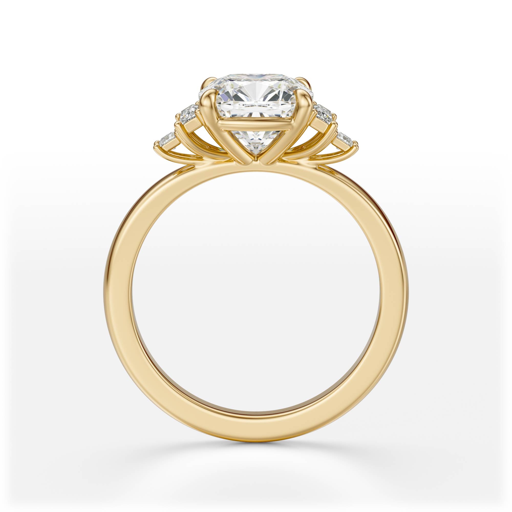 The Elevated Mira Ring | Cushion | Setting Only