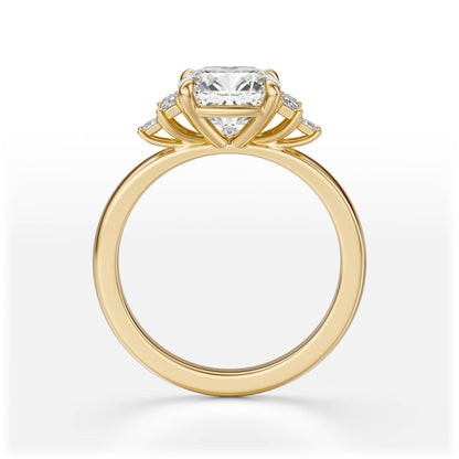 The Elevated Mira Ring | Cushion | Setting Only