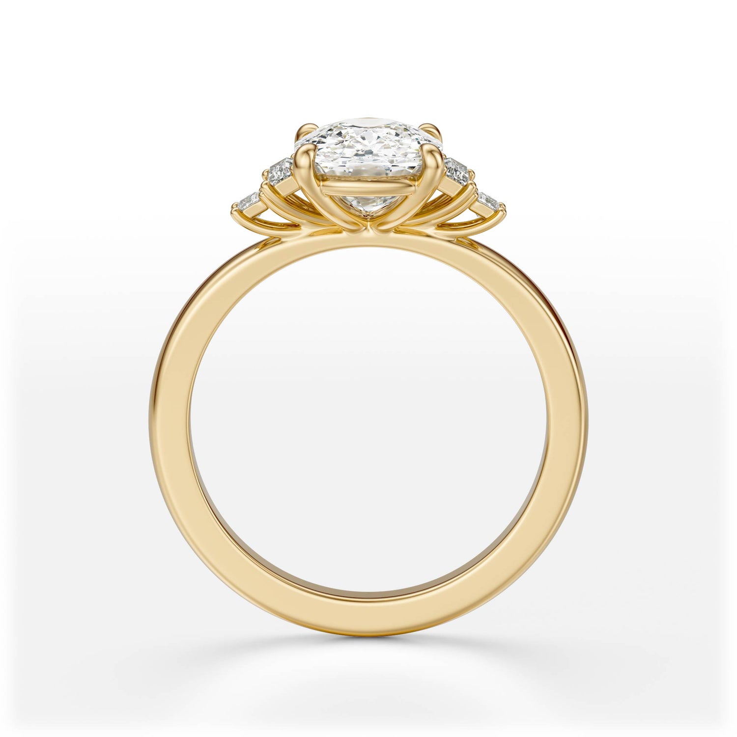 The Elevated Mira Ring | Elongated Cushion | Setting Only