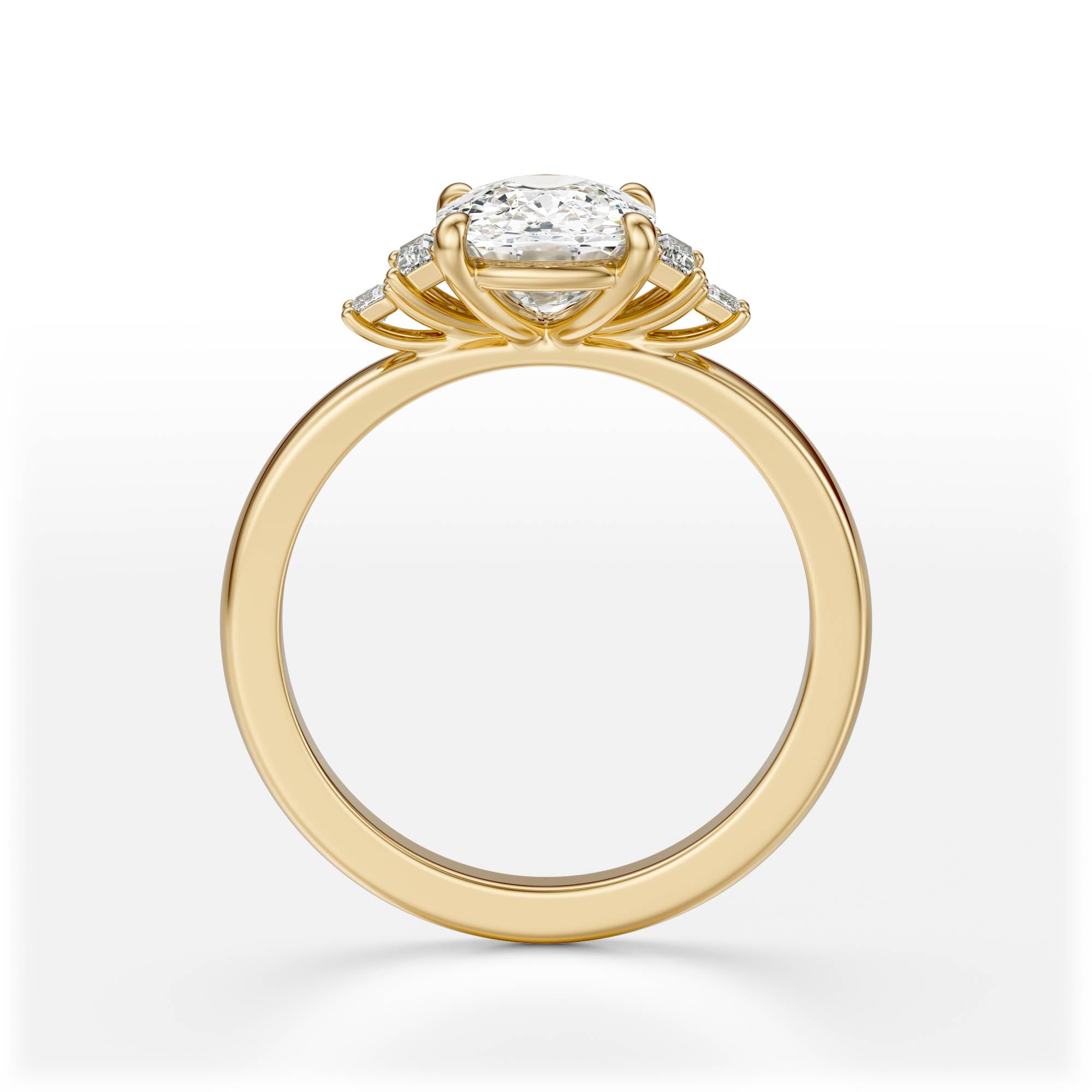 The Elevated Mira Ring | Elongated Cushion | Setting Only