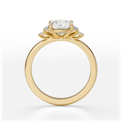 The Elevated Mira Ring | Elongated Cushion | Setting Only