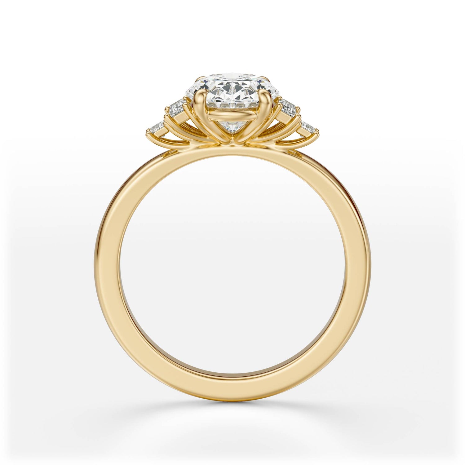 The Elevated Mira Ring | Oval | Setting Only