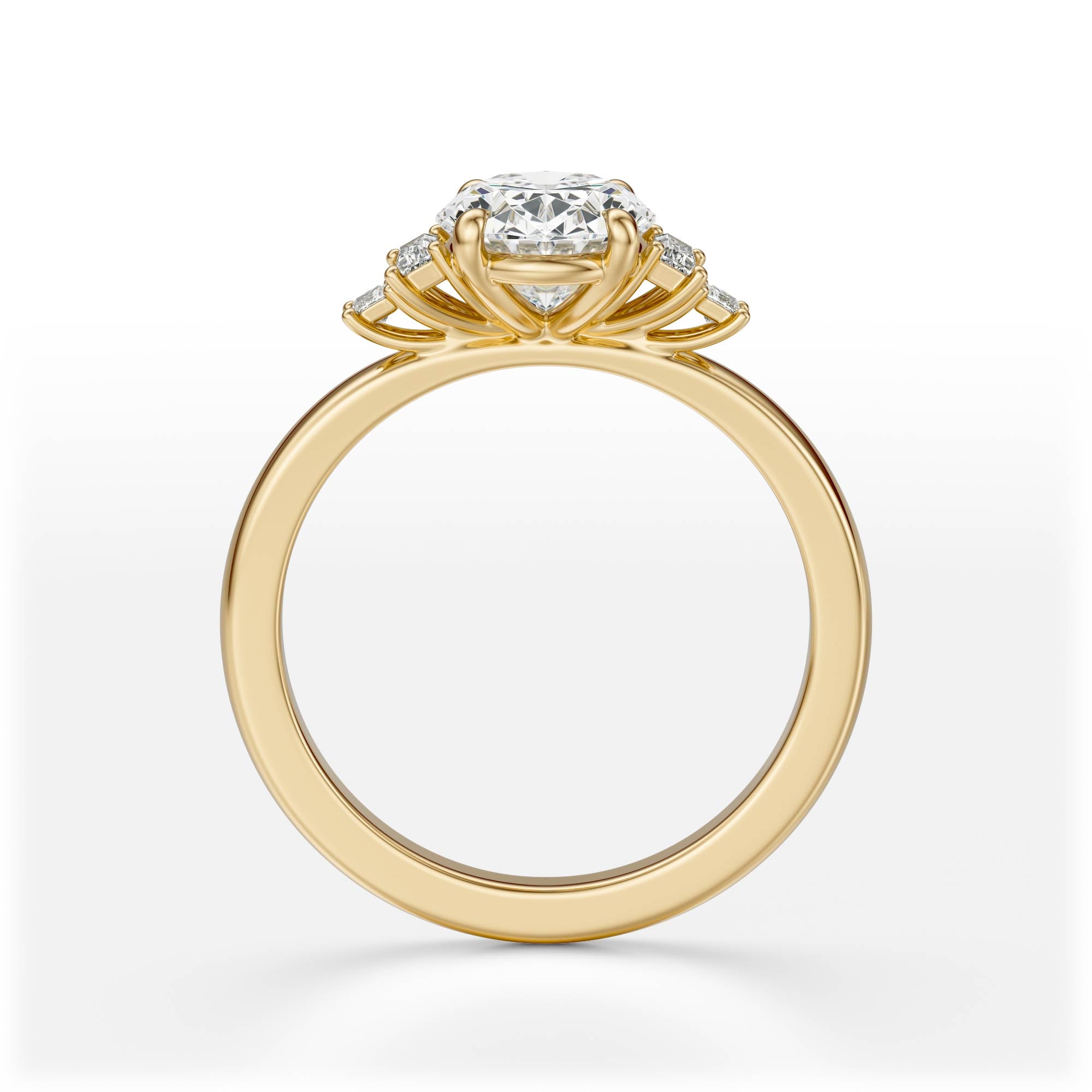 The Elevated Mira Ring | Oval | Setting Only