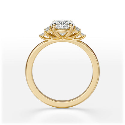 The Elevated Mira Ring | Oval | Setting Only